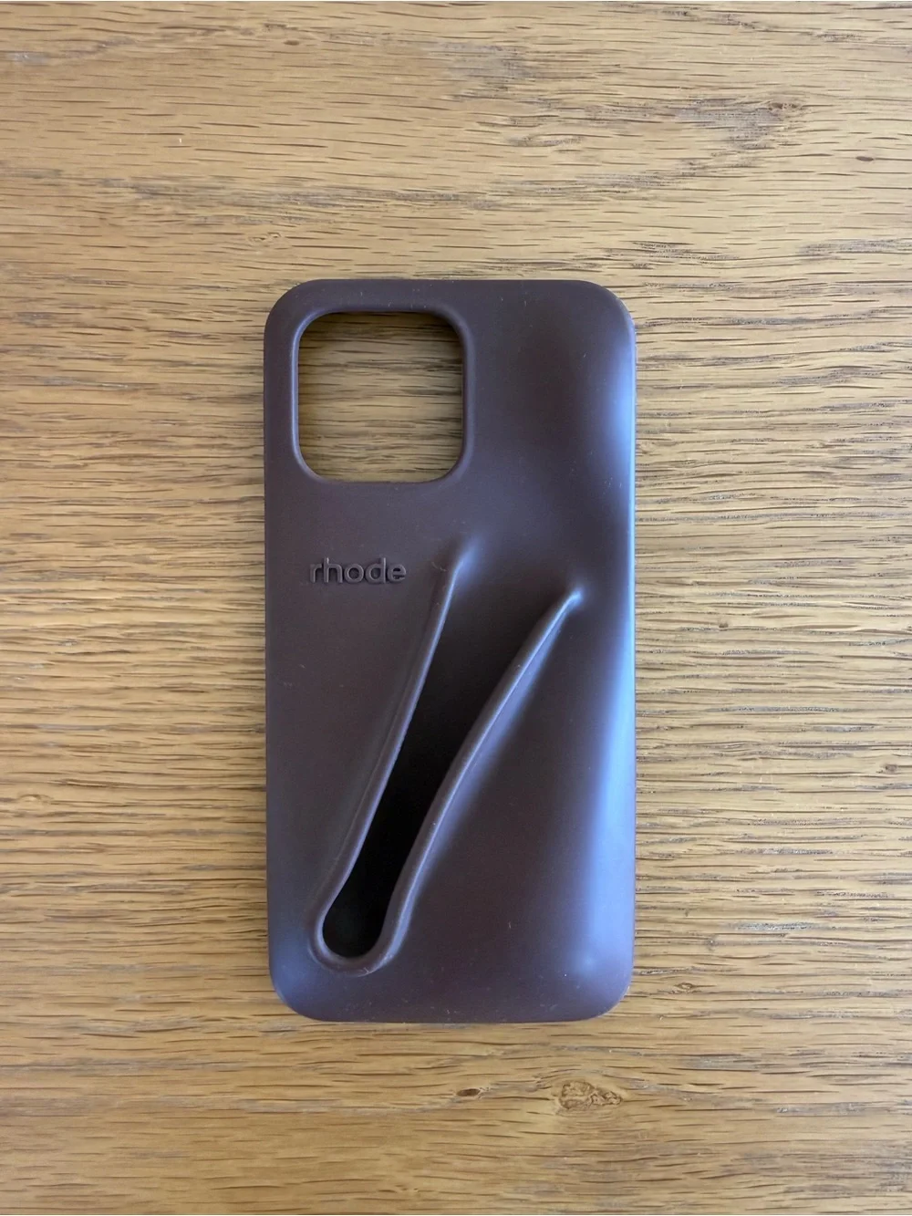 RHODE Brown Silicone iPhone Case